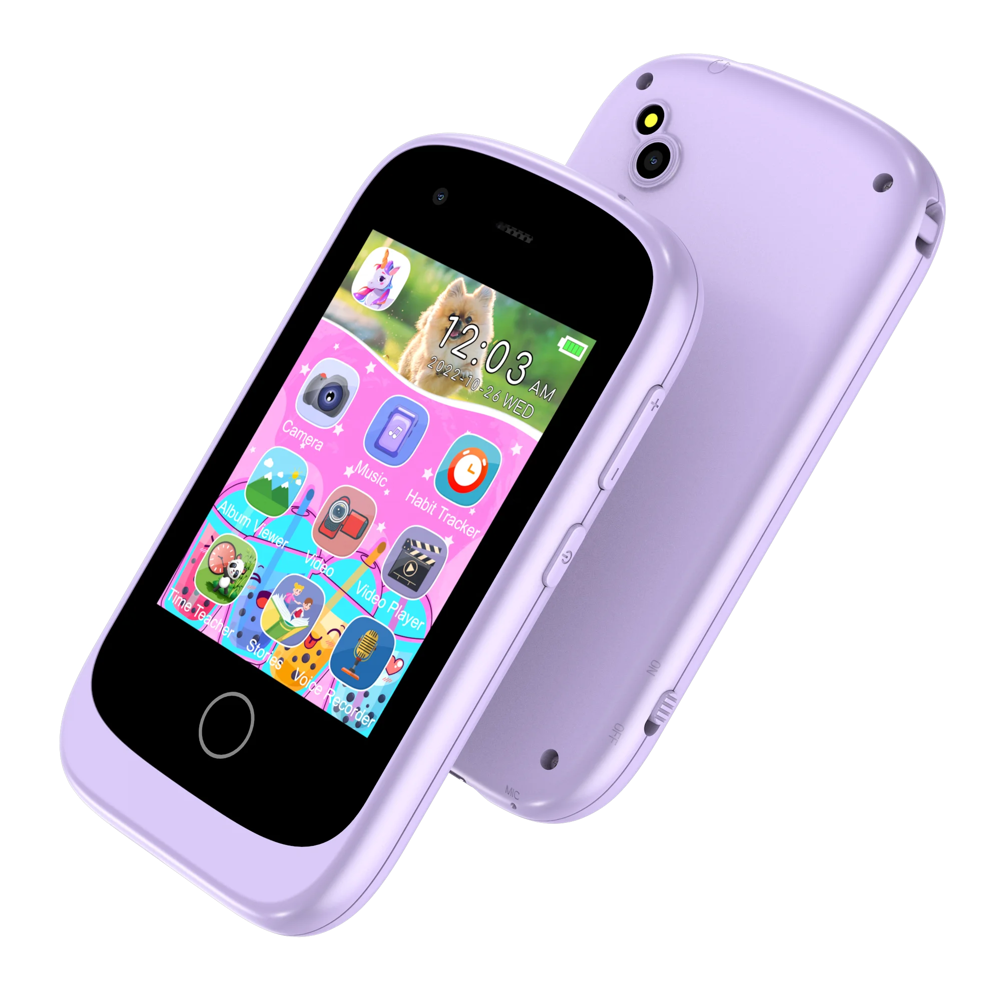 XA31 2.8 Inch IPS Kids Touch Screen Toy Cellphone With 17 Games,Smart Phone Toys Gifts for Children