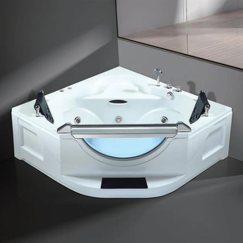 Factory Sell Luxury Freestanding Whirlpool Bath Tub Bubble Soaking Custom Massage Bathtub