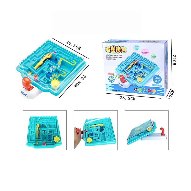 Balance Table Game Mini Labyrinth For Kids Funny Castle Maze Toys Labyrinth Game With Ball