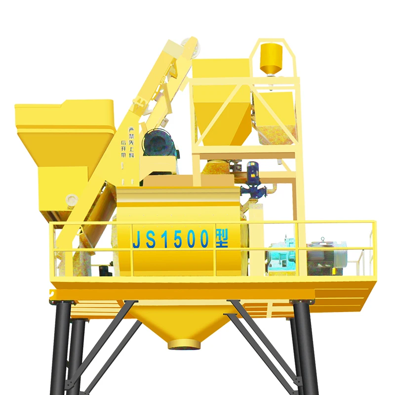 Concrete Batching Plant Js1500 Dual Axis Forced Concrete Mixer Two Shaft Mixing Blade Js 1000