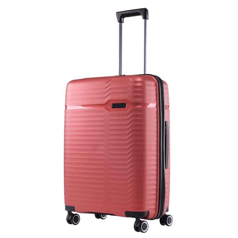 Taizhou 8 wheels 2021 New fashion rose red trolley suitcase no broken maleta de viaje travel luggage