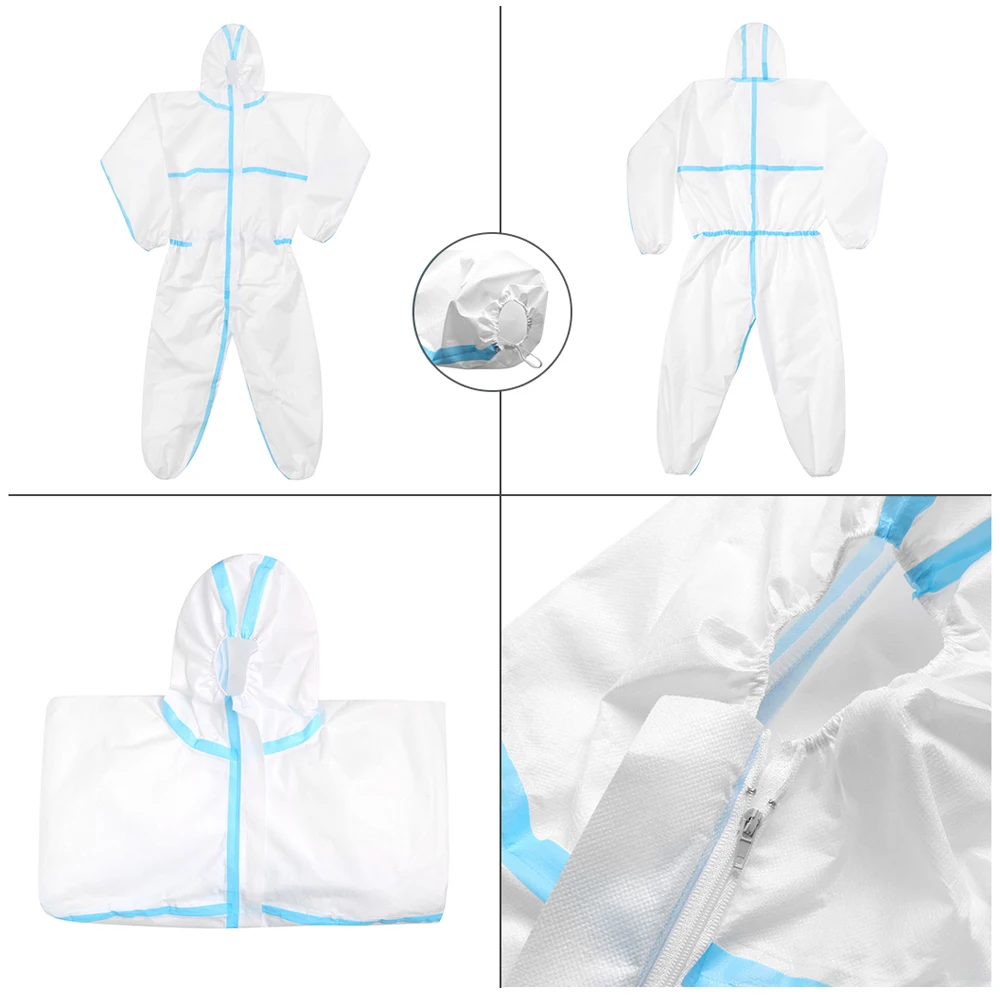 Producing Disposable Medical Consumable  Coverall Anti-static Breathable Coverall  Hood for hospital Chemical Lab