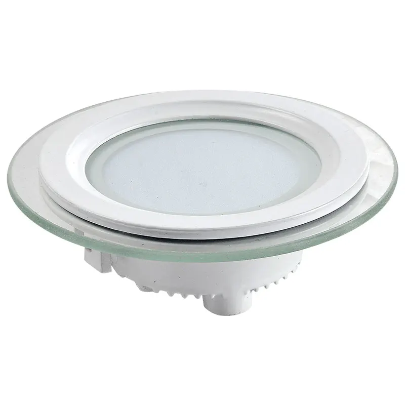 Hot Selling White Ceiling Lamp Ip20 80CRI Glass 18W LED Round Panel Light