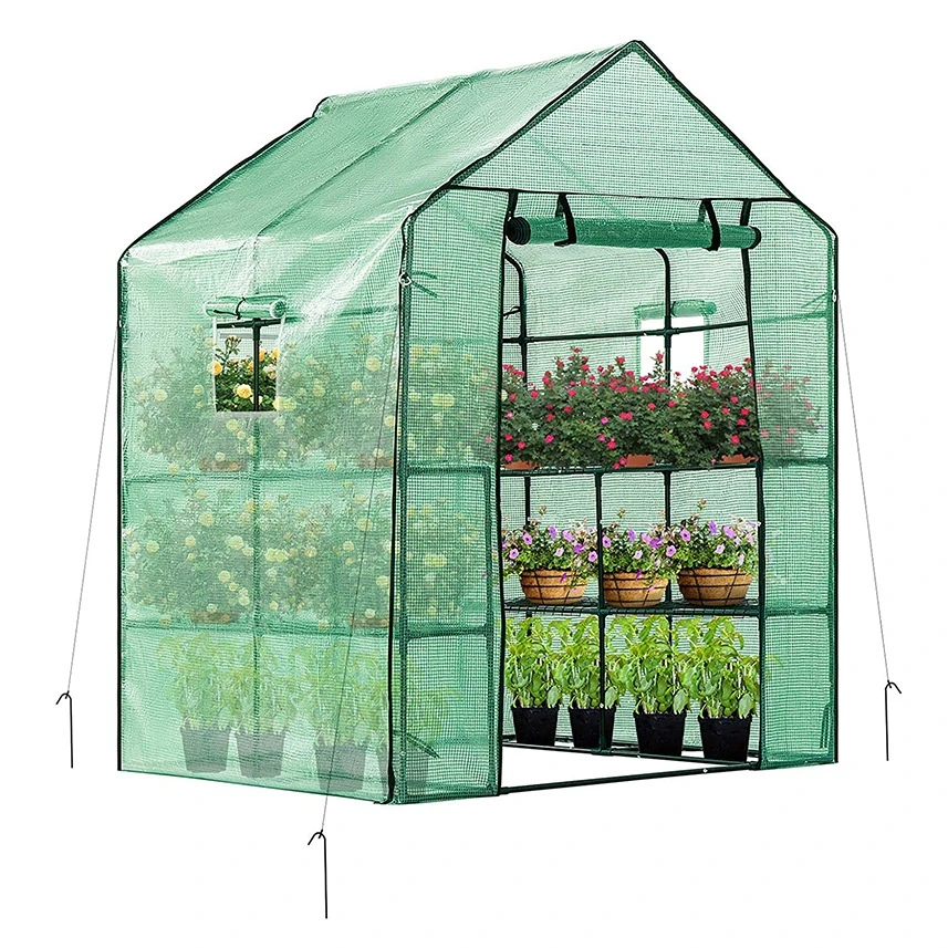 Good Water Permeability Single Cell Walk-in-pe Green Aluminum Sun Room Modern Conservatory Indoor Growing Tent