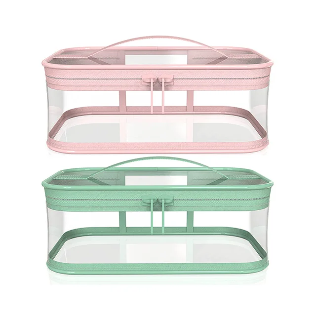 Sandro высокое качество ПВХ 2 предмета Водонепроницаемый Косметический мешок прозрачный кейс для косметики