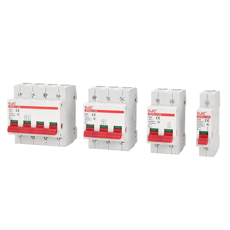  QJC BDGL-125 Din Rail 2 Poles isolation Circuit Breaker dc