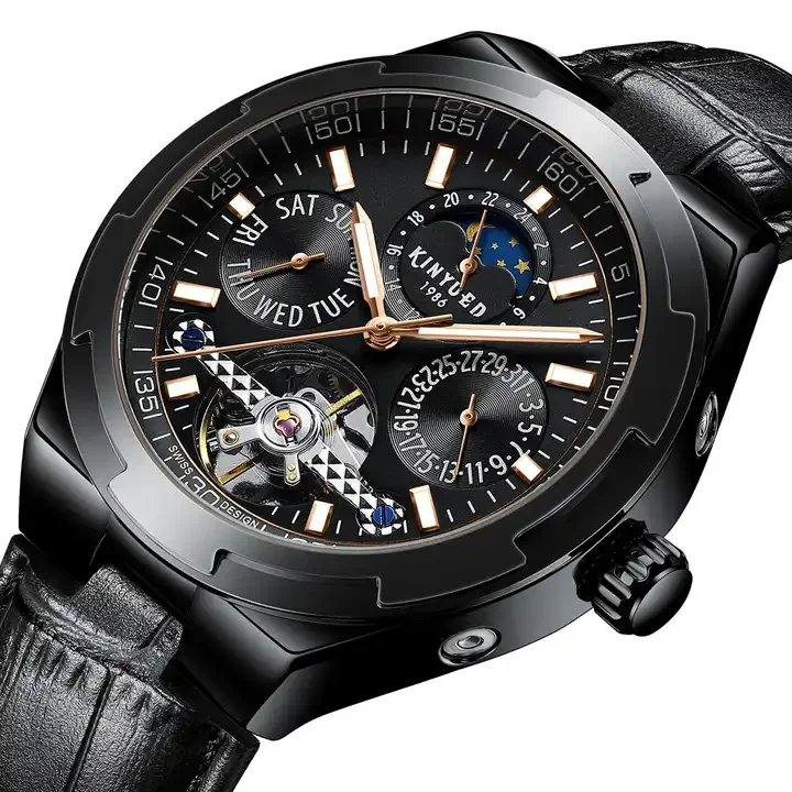 KINYUED J065 Tourbillion Designer High Quality Male Automatic Wrist Watches Mens Watch Top Brand Luxury