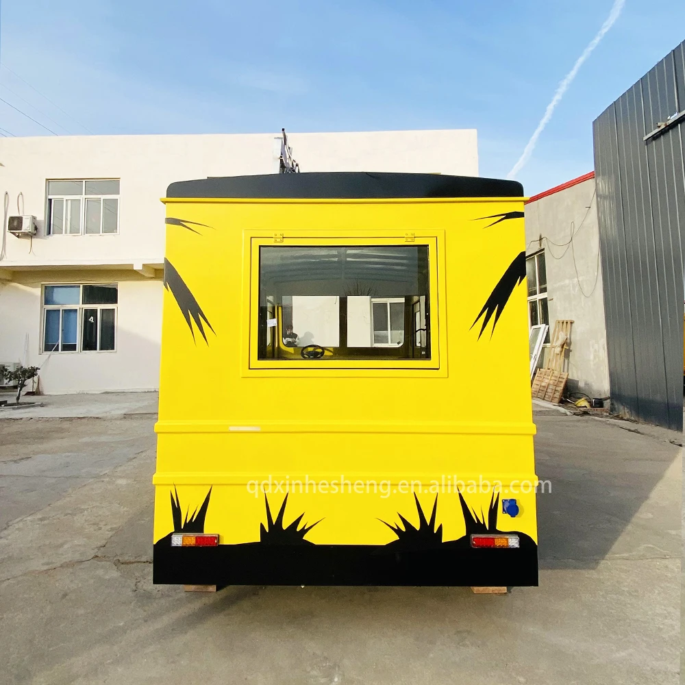 ice cream food truck fully equipped catering coffee trailer fast food trailer usa electric mobile food truck for sale