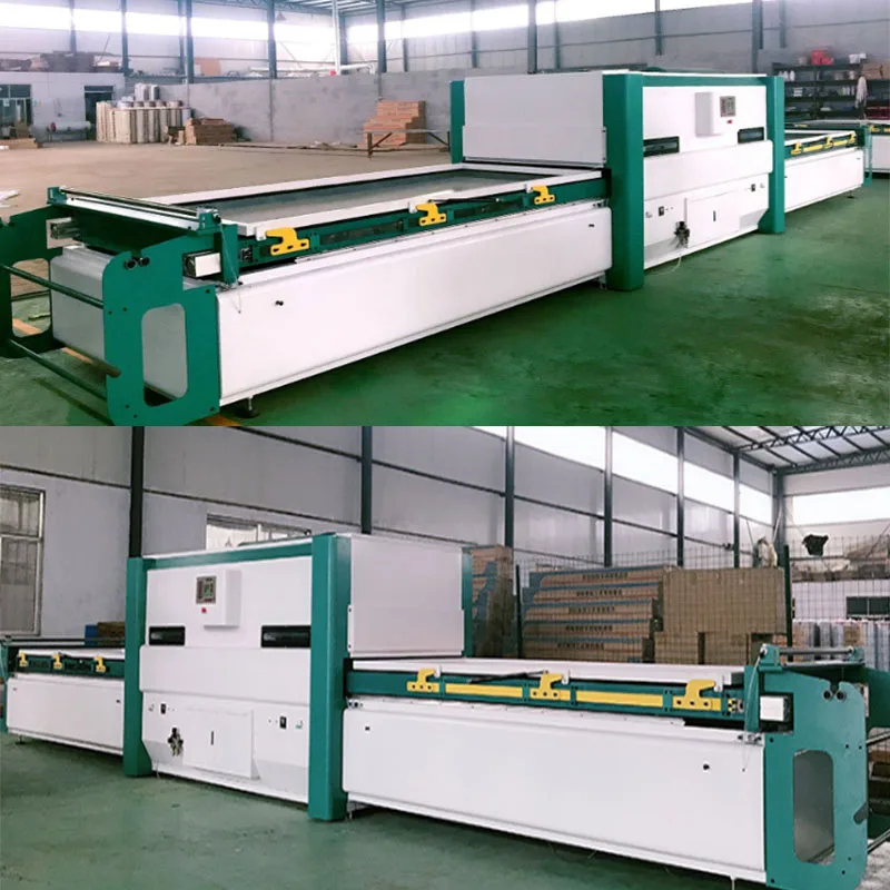 Automatic Double Table PVC Foil Vacuum Membrane Press Machine For Woodworking Furniture