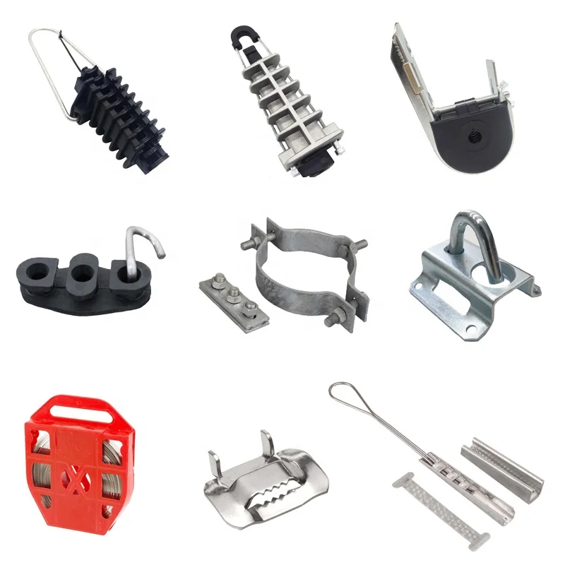 manufacturer fiber cable drop wire clamp stainless steel clamp bracket ftth drop wire clamp
