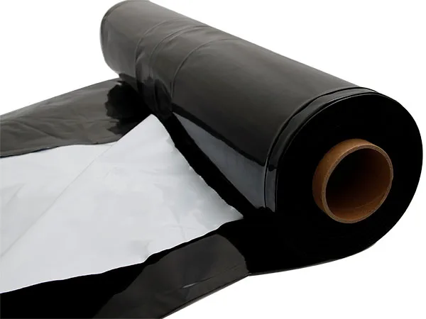 Mushroom greenhouse panda poly film uv treated 200micron black and white film