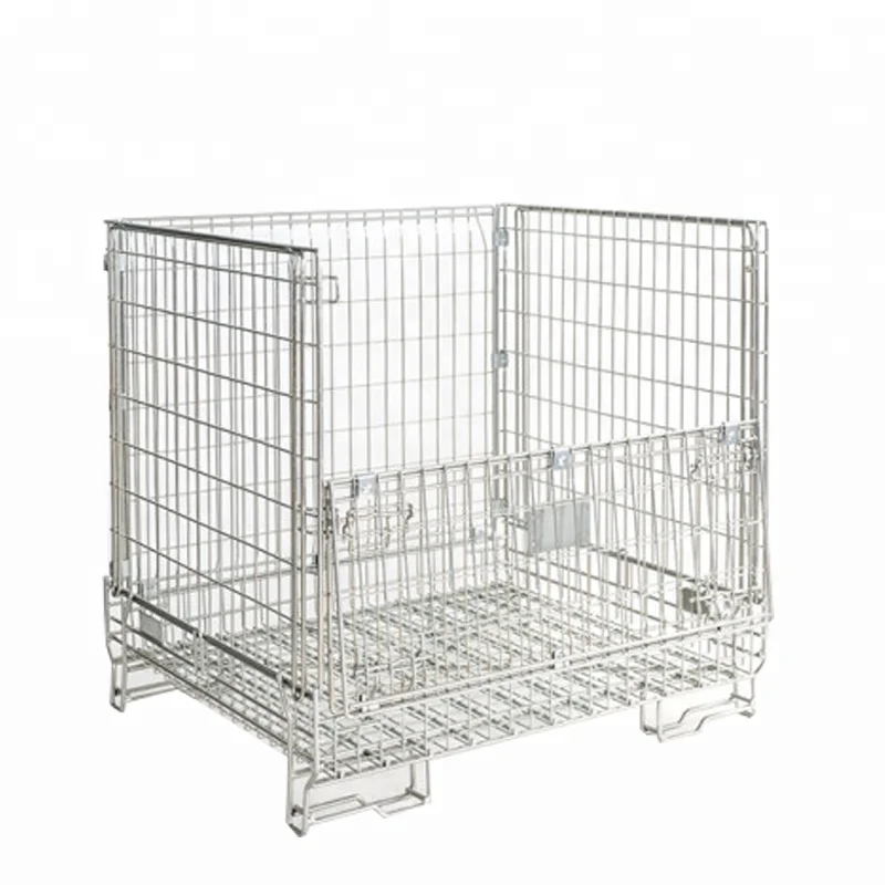 China Supermarket or Laundry Roll Container, Foldable Roll Cage Trolley