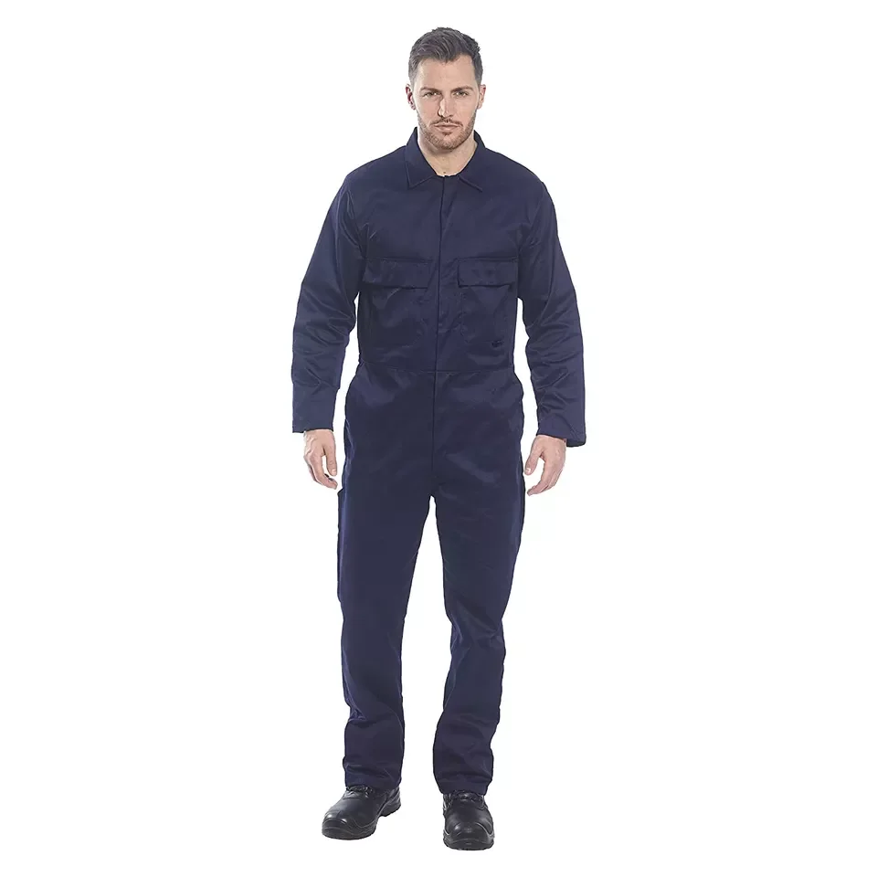 Wholesale in Stock Outdoor Industrial Work Wear Uniforms Cleaner Work Clothes Overalls Workwear Coverall for Mens