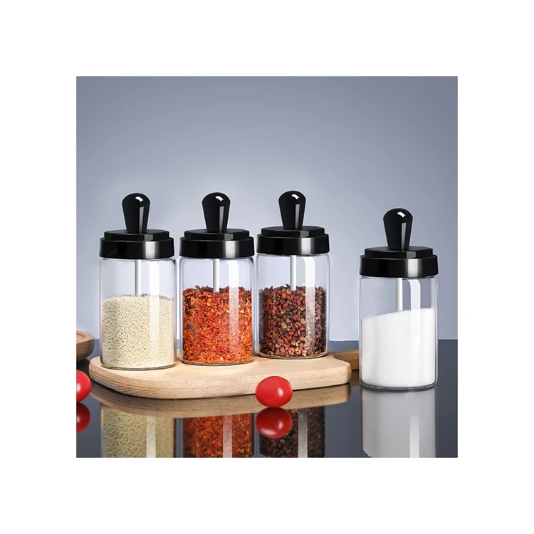 cheap Kitchen Glass Seasoning Spice Jar Glass Bottle Jar Box