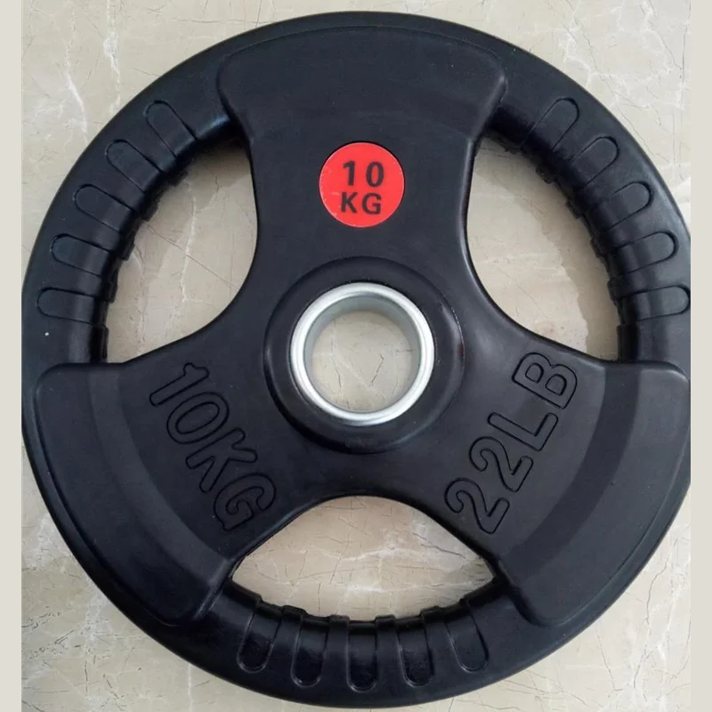 amazing gym equipments PS-D40 kg system black rubber weight plats with Non-toxic and non-pungent taste