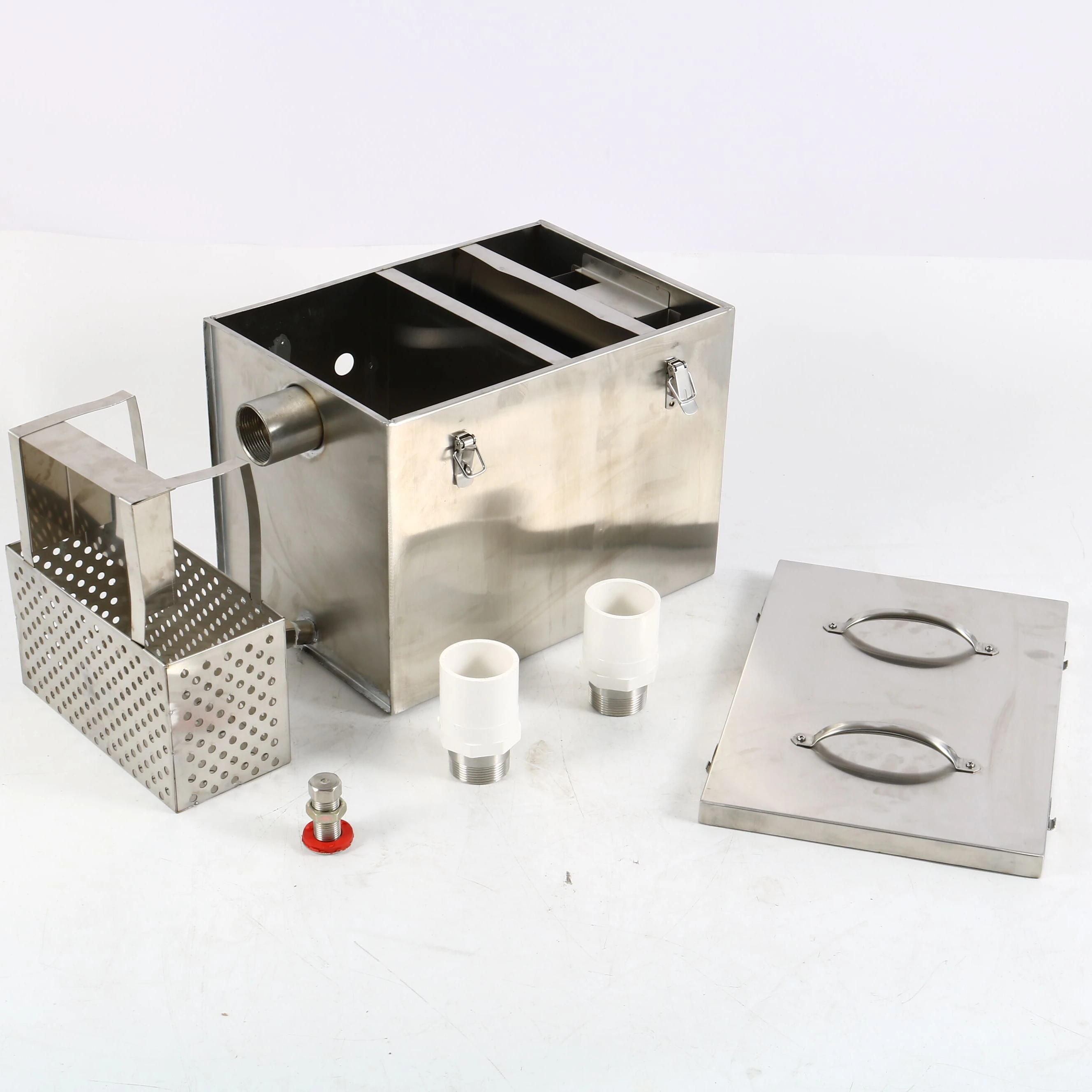 Stainless steel Remover automatic grease trap For home restaurant China Commercial under sink Grease oil-water separator