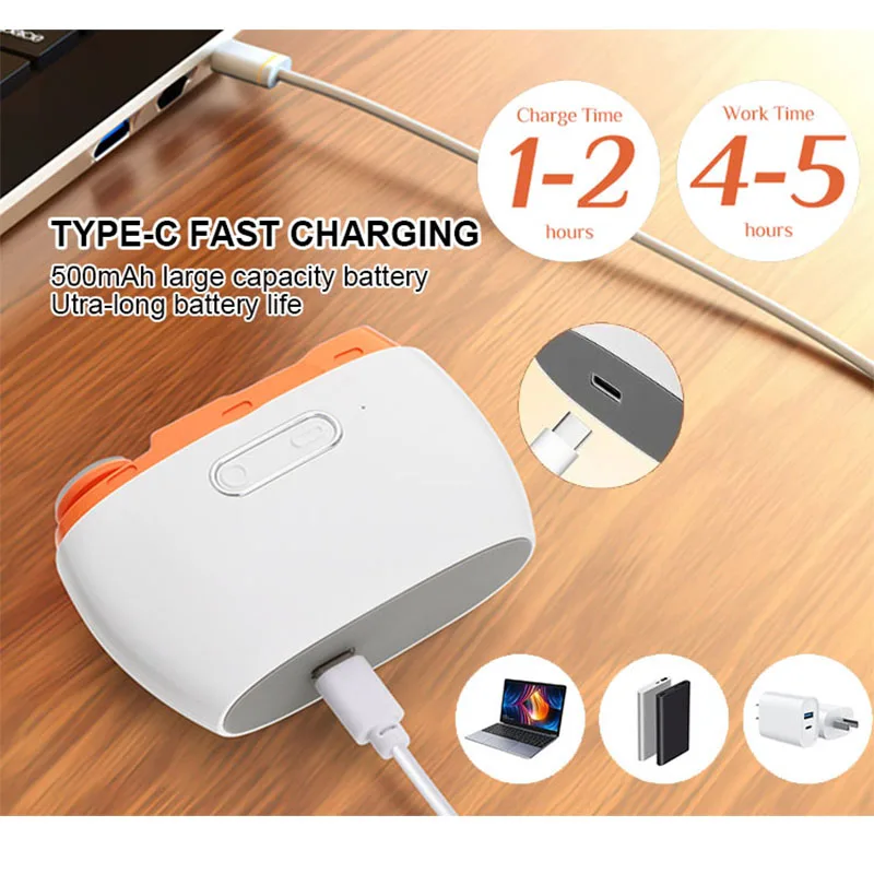 Electric Nail Clipper Machine LED Light Rechargeable Adult Elderly Manicure Care Tool Finger Cutter Kit with Scraps Storage