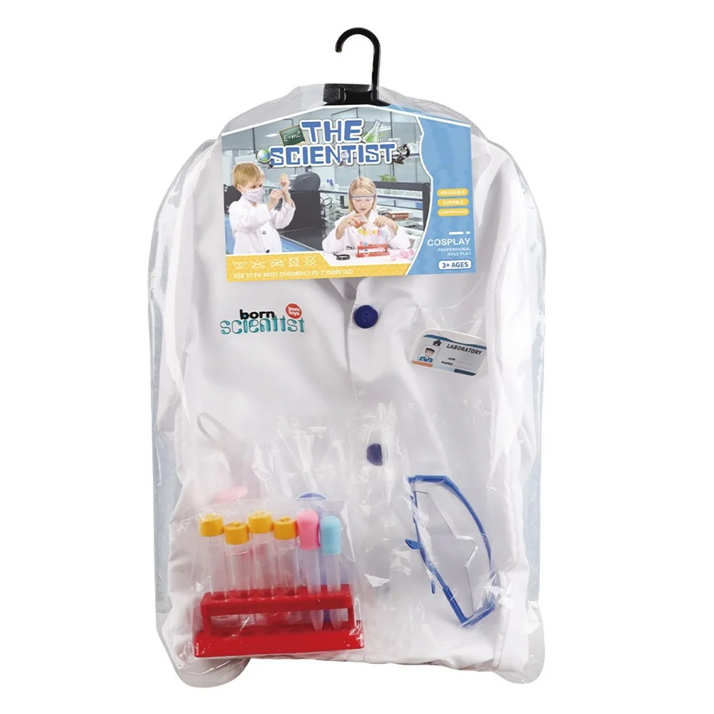 Kids Educational Science Experiment Kit Scientist Costume Dress Up Kids Role Play Toys For 3-7 Years Old School Science Kit toy