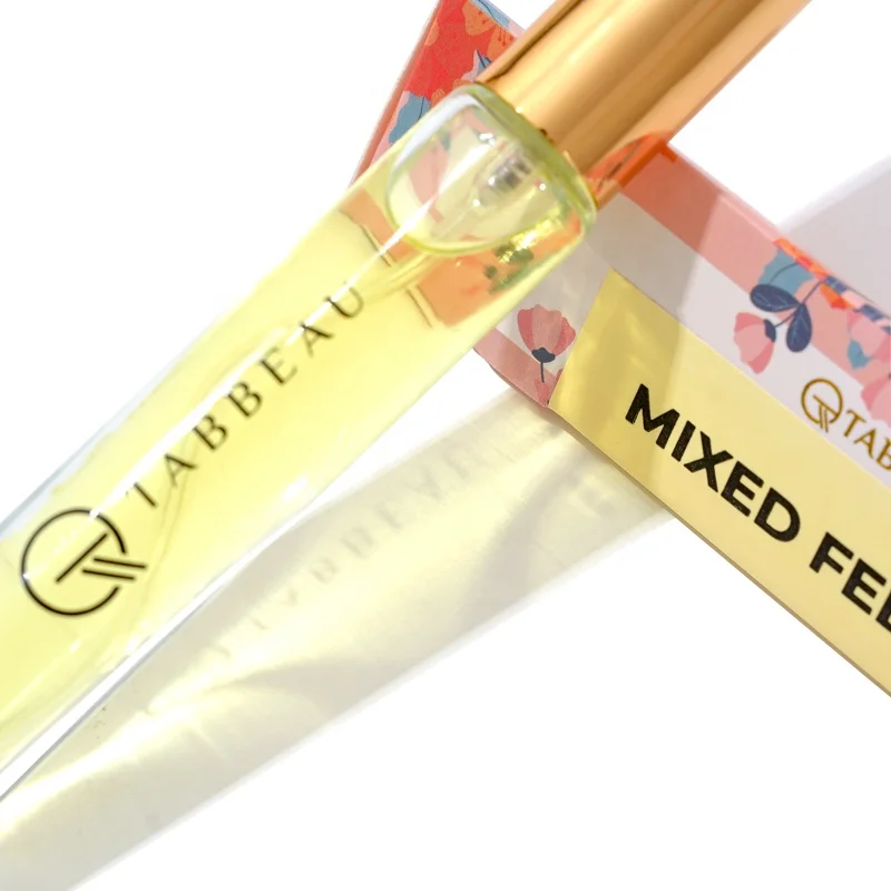 Custom Logo Printing Brand 10ml Roller Perfume Tester Bottle Travel Small Atomizer Glass Spray Bottle