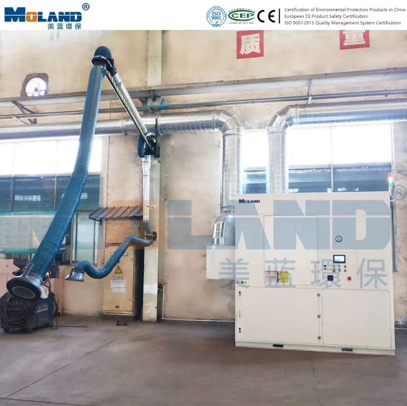 Central Dust Extractor For Welding Workshop Air Filter Cartridge Dust Collector For Fiber Laser Cutting Machine