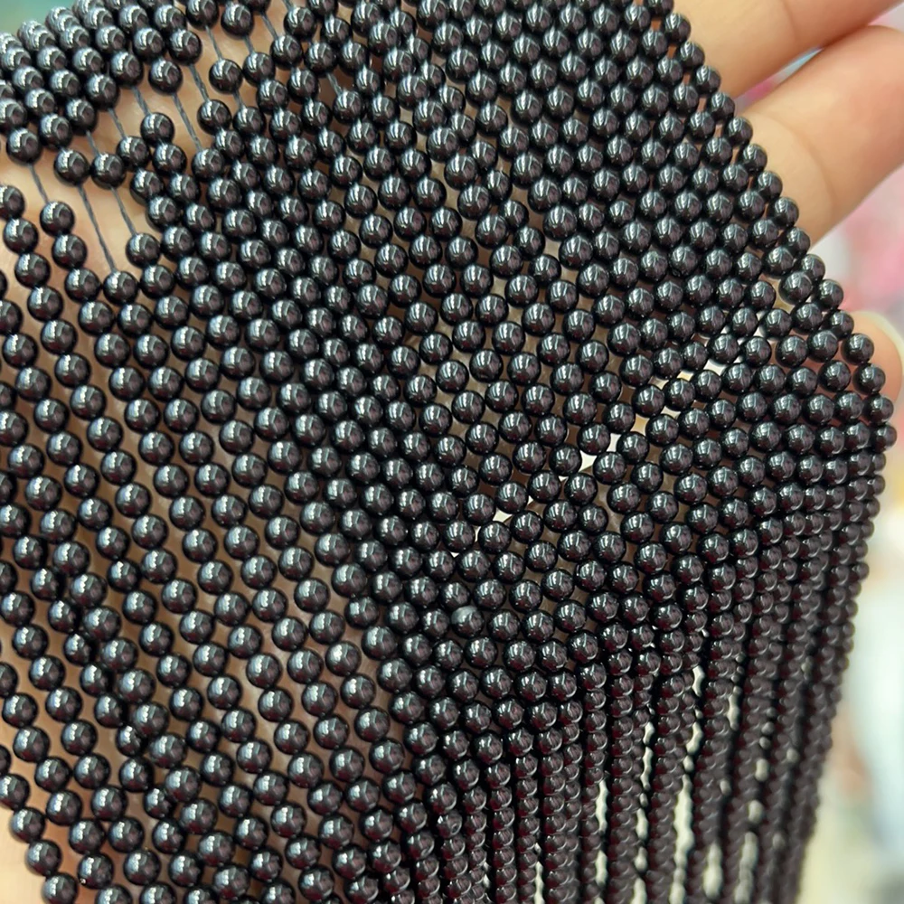 High Quality 3mm Natural Black Tourmaline Malachite Tiger Eye Rose Quartz Malachite Round Beads For Jewelry Making (AB2148)