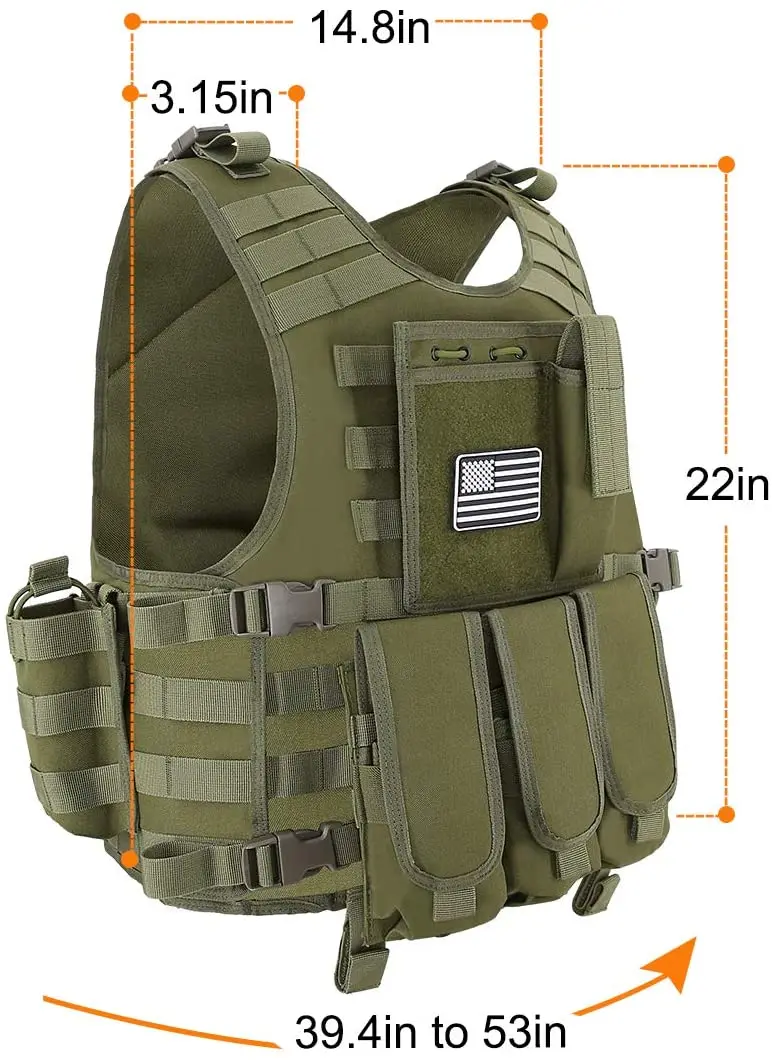 wholesalers suppliers Hot Sale Custom Made Heavy Duty Military Forces Tactical Vest Combat Gears