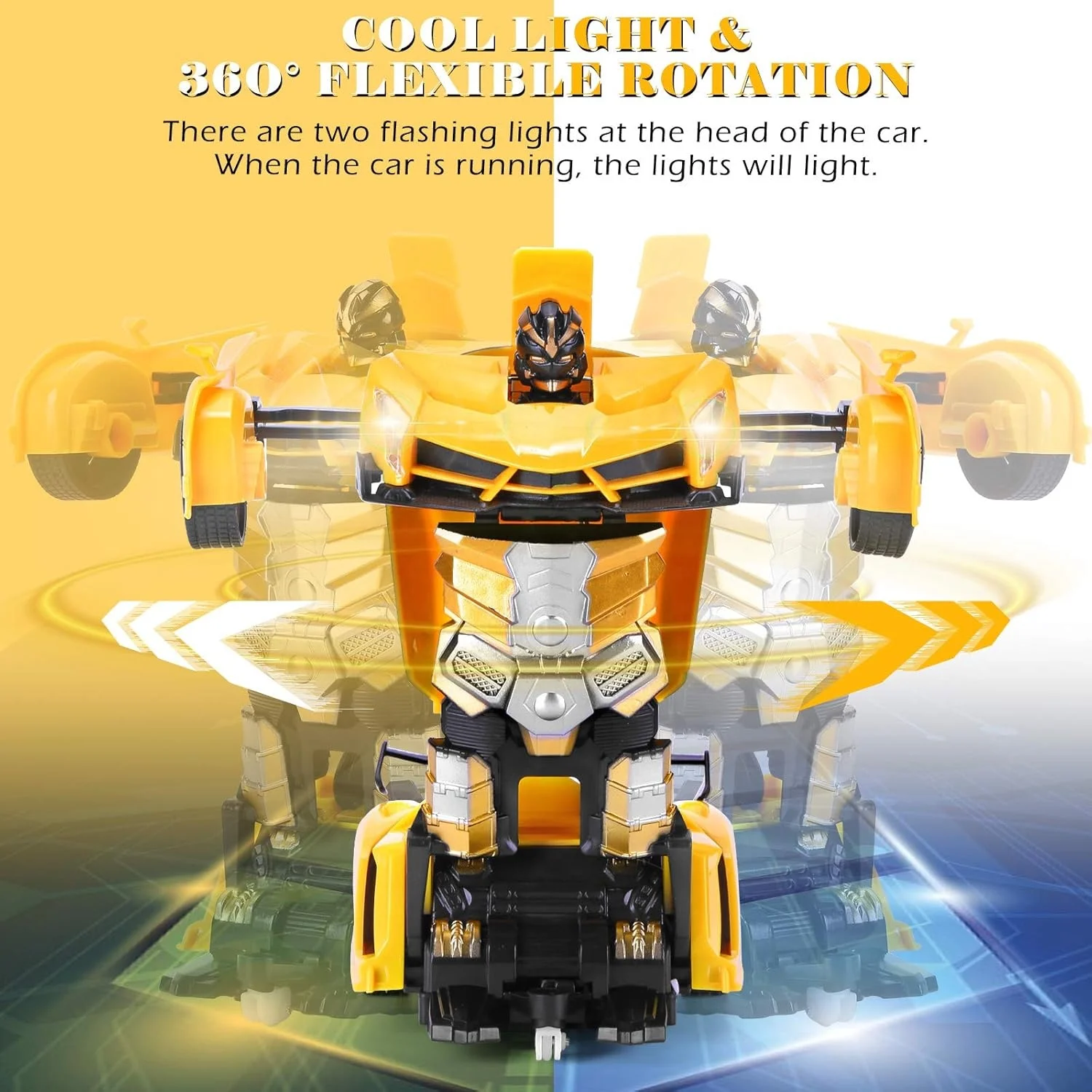 KK Best 36CM(14 Inch)Deformation RC Car Best Christmas Gift Toy; Transforming Robot Remote Control Cars New Best RC Vehicle Toy