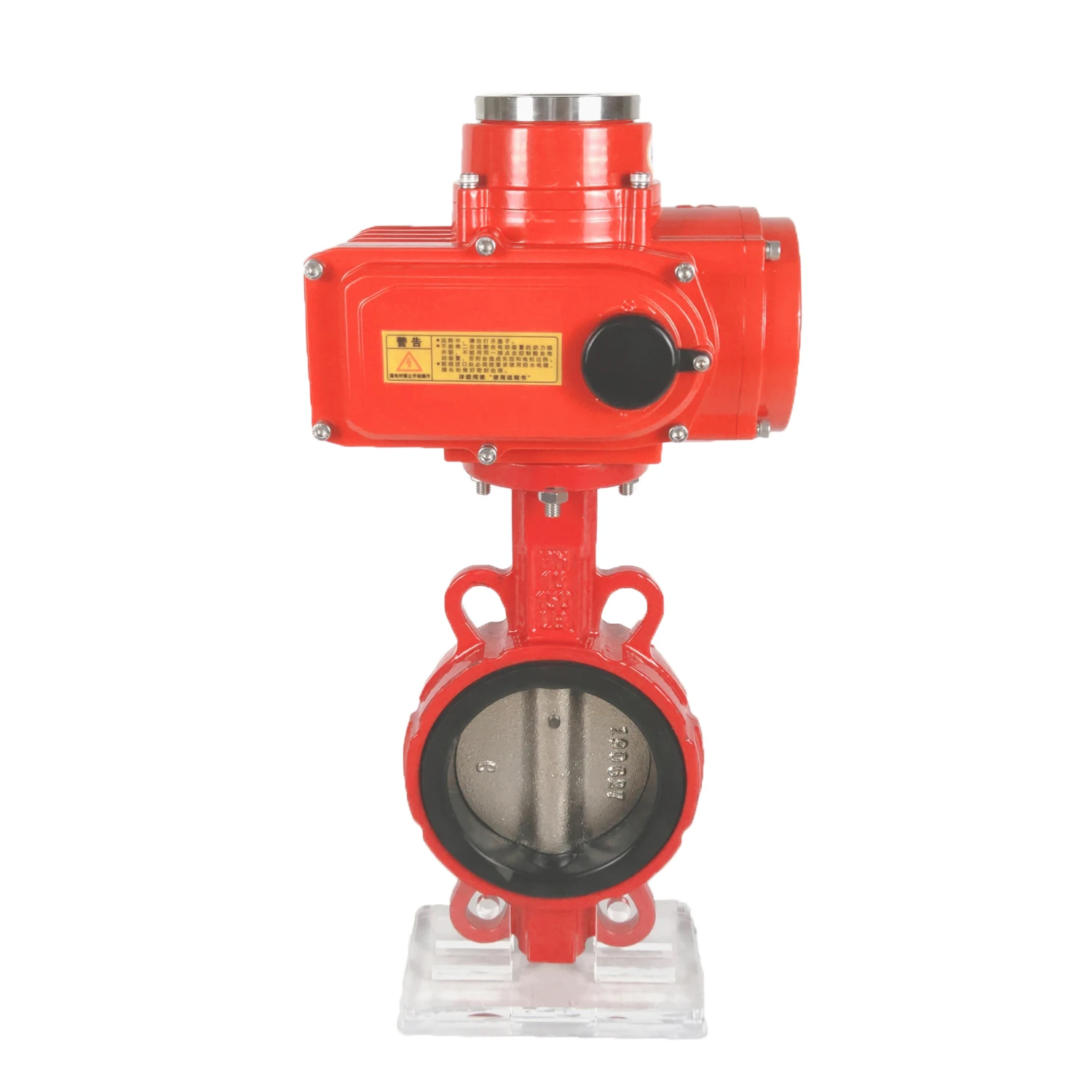 220VAC electric actuator with good look stainless steel butterfly valve