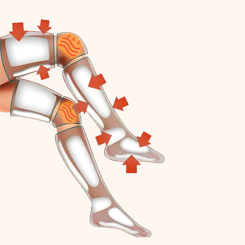 New 2023 Electric Vibrating Wireless Air Pressure Compression Legs Massager Recovery Air Jet Boot