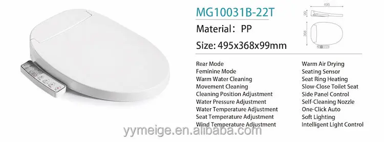 Wholesale Disposable Intelligent Electricity Warmer Washing Drying Bathroom Toilets Smart Bidet Toilet Seat Cover Lid