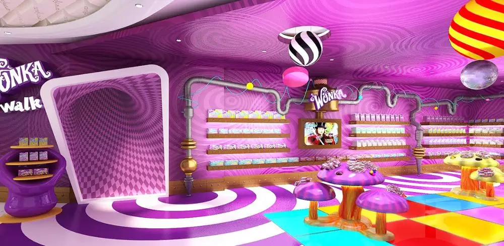 candy shop decoration Dessert Store Kiosk Popsicle Kiosk Drive Thru Coffee Shop