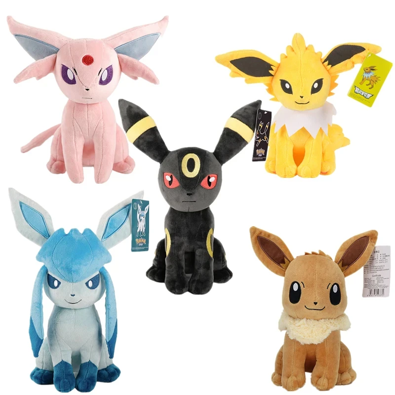 Оптовая продажа в наличии 25 см Высокое качество eevee pokemon плюшевые игрушки