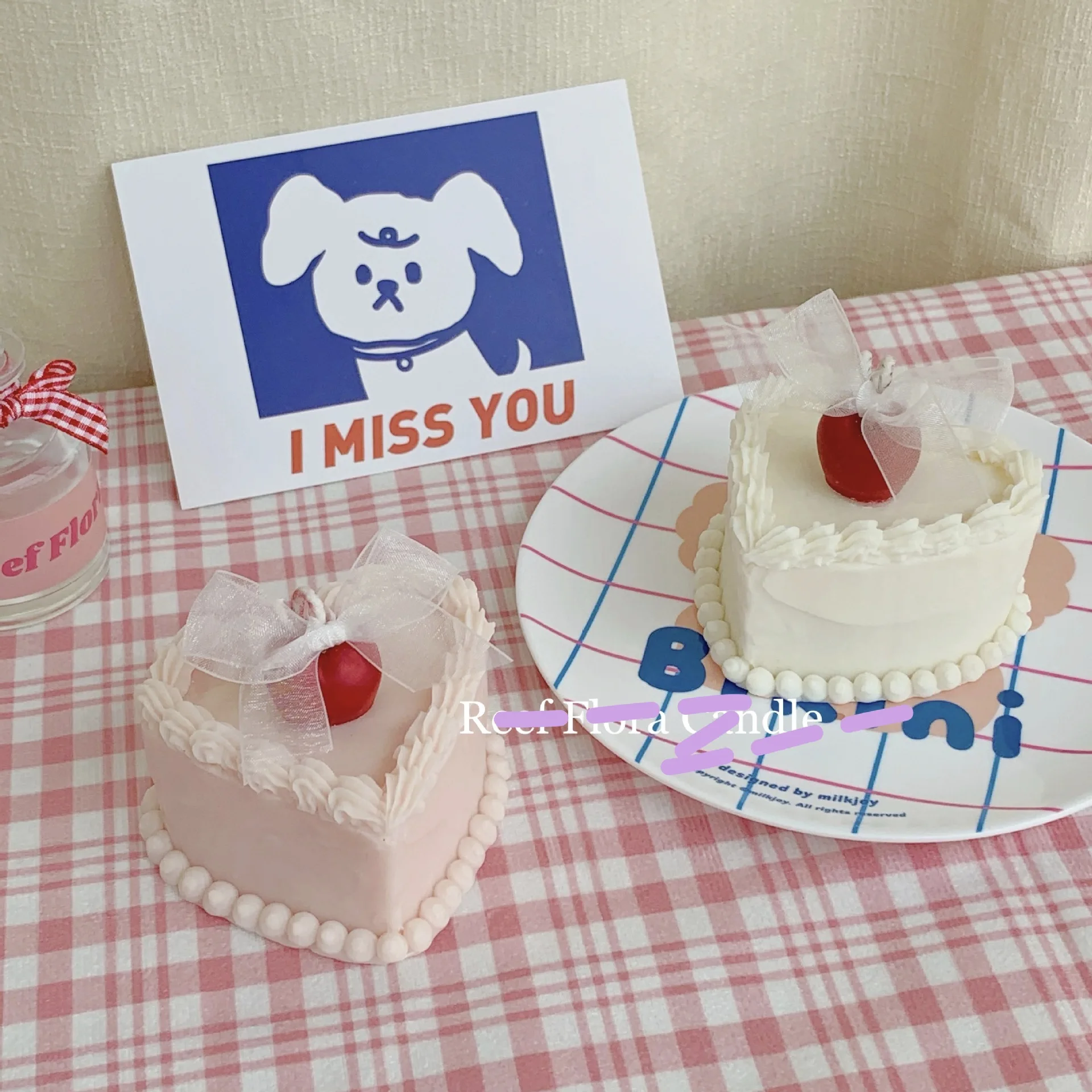 Novelty Gifts Party Novelties Strawberry Cherry Heart Shape Cream Cake Aromatherapy Soy Wax Novelty Scented Candle