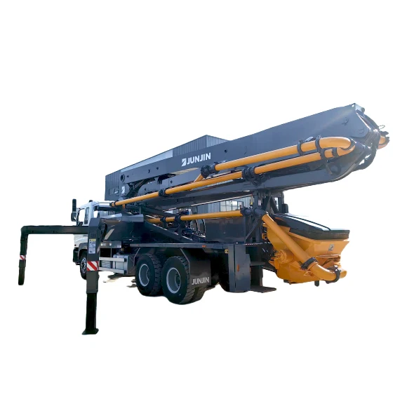 Achieve Junjin 37M Horizontal Reach 32M Used Concrete Pump Hose Best Selling Jxr37-4.16Hp Concrete Pump Truck
