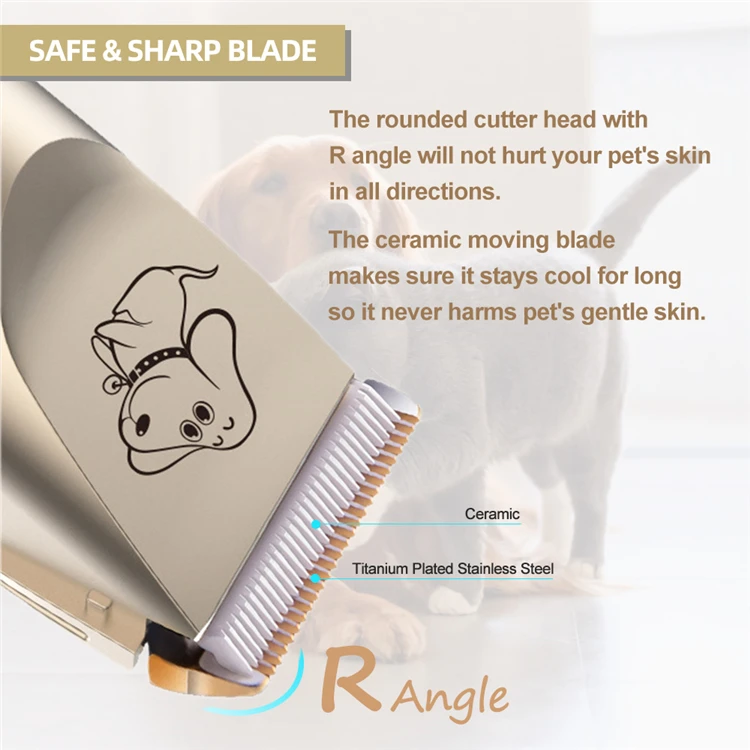 New hot selling pet shaving electric scissors pet teddy dog cat grooming rechargeable electricly dog shaver