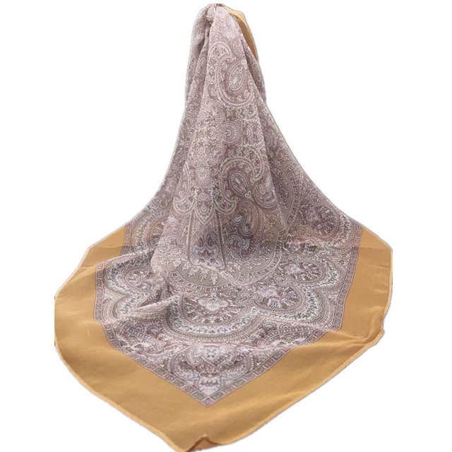 China 100% silk  georgette fabric crepe chiffon scarf fashion scarf for women