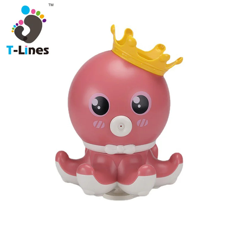 Wholesale plastic octopus spray water bathing game sprinkling bath toy for babies