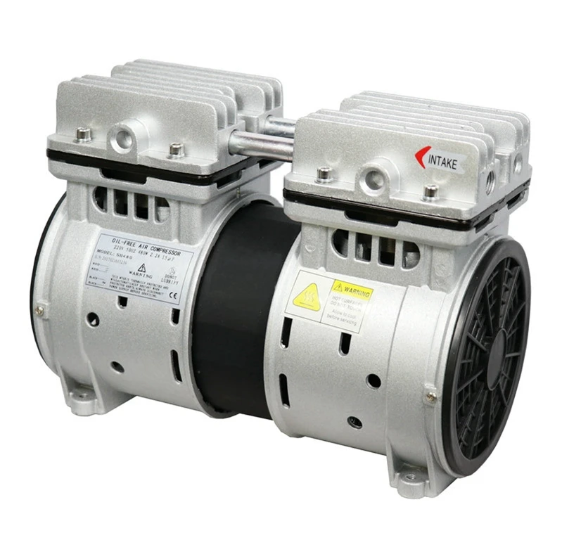 New design ultra silent medical dental bus piston 480 big airflow rate oil free air compressor pump for sale