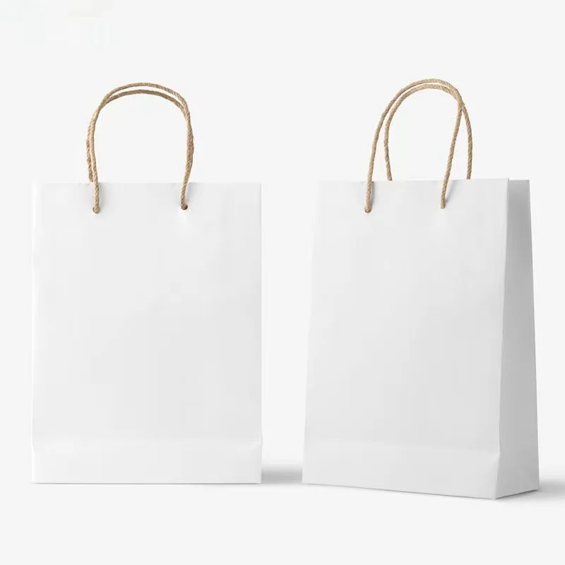 Colorful Kraft Paper Bags with Handles for Gift Shopping Sweet Food Paper Gift Bags