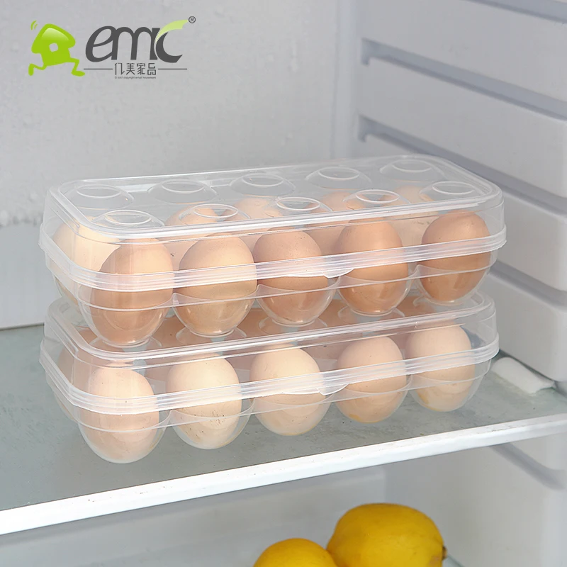 10 Grid Single-Layer Egg Box Basket Organizer Plastic Egg Food Container Storage Box Home Kitchen Transparent Case Egg Box
