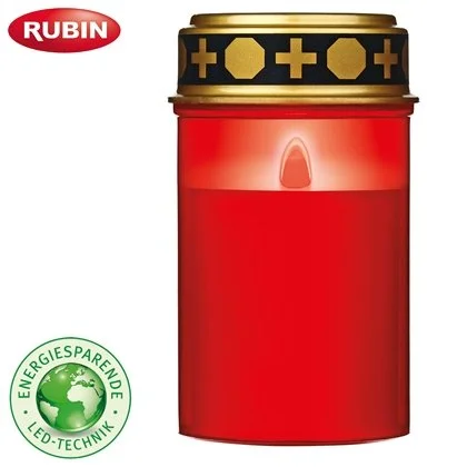 
IP44 waterproof LED grave candle light outdoor flickering LED memorial red eternal grave candle light 