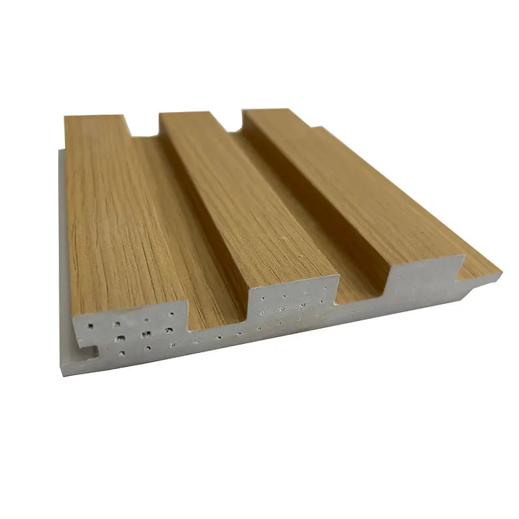 New Design Flexible Solid Wooden Slat Grille Wall Panel Curved WPC Wall Panel