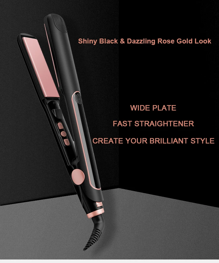 Lcd Display 450 Degrees Curls Electric Ceramic Straightening And Combs For Retailer Wholesale Business Flat Iron Hair Brushes