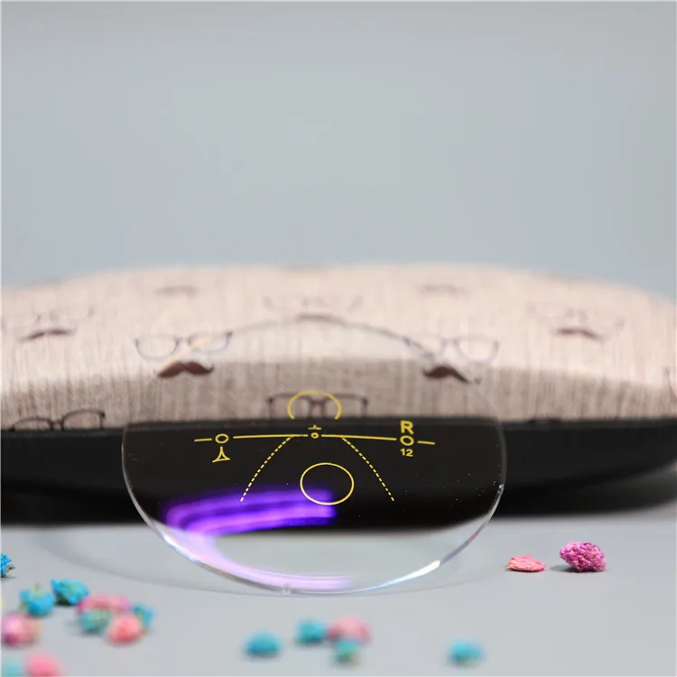 Risee 1.56 short corridor progressive green EMI coating HMC optical resin lens eyeglasses lenses