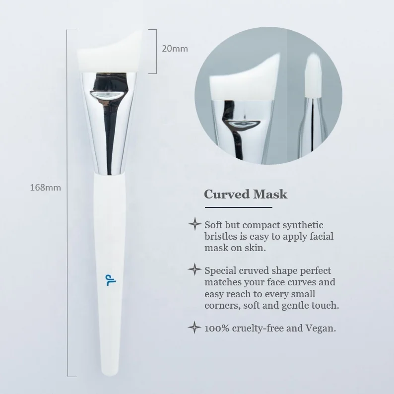 2024 High Quality Makeup Brush Set Synthetic Hair Injection Handle Custom Logo Private Label for Facial Mask Cleansing