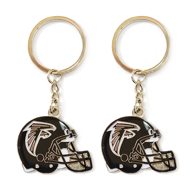 Multifunctional Alloy Zinc Black Soft Enamel Metal Sword Handcuffs Hard Hat Helmet Keychain Glitter Pendant Key Ring Key Chain