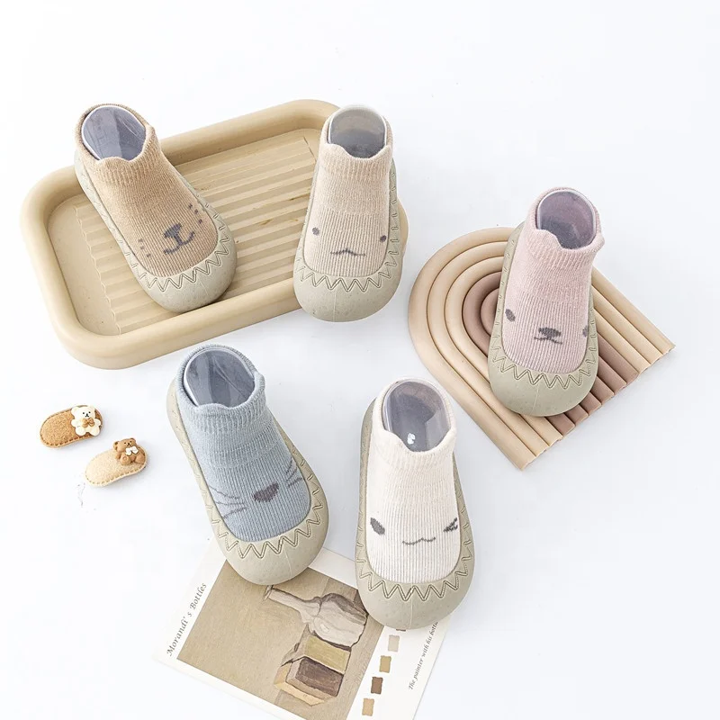 Toddler Shoes Socks 6-12 Months old Baby Shoes Socks Anti-Slip Soft Children Baby Girl Boys