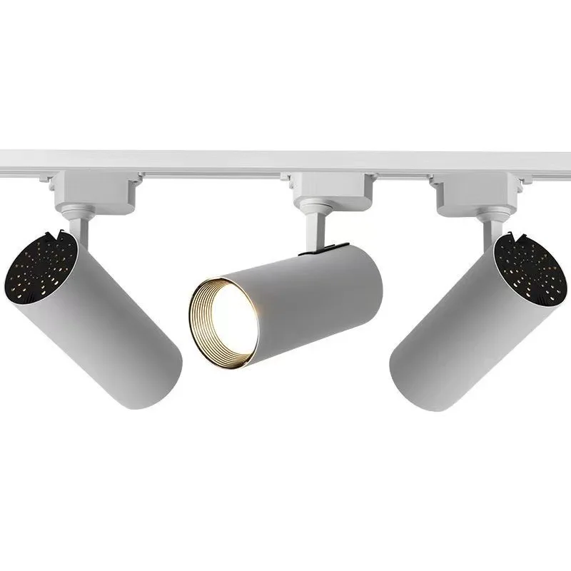 85V-265V Wide Voltage LED Track Lights 110V Shop COB Guide Exhibition Hall Slide Spot Light