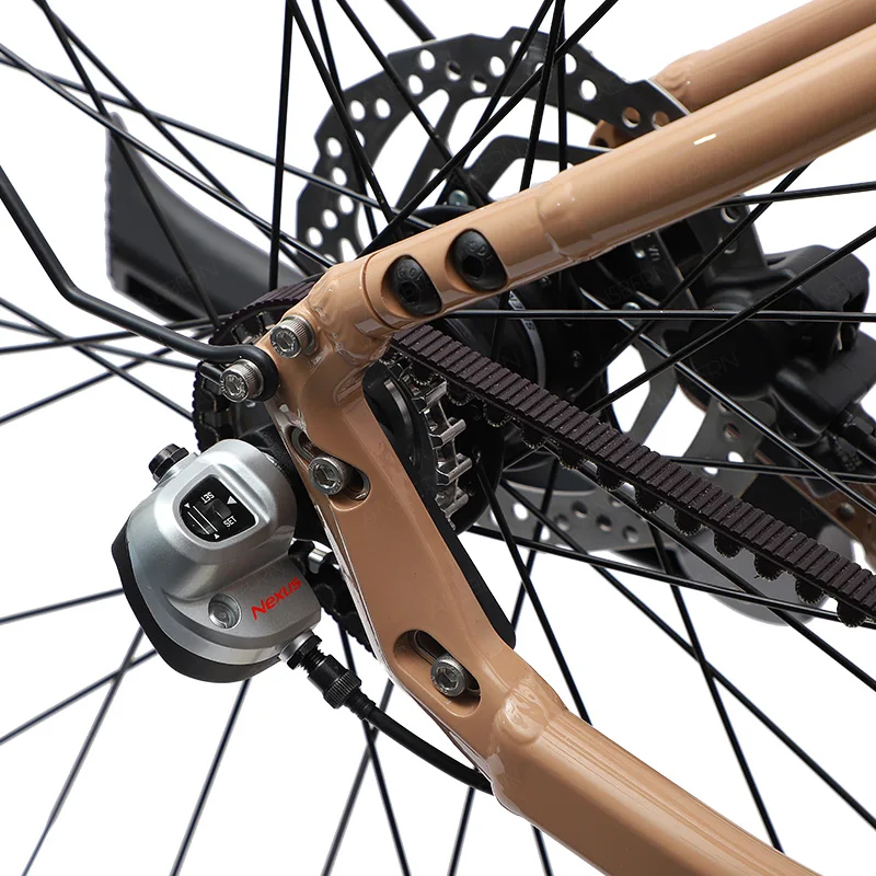 Ansbern New hidden Battery Gates Belt Drive E Bike 700C Electric Bicycle With Other Part 250w Brushless