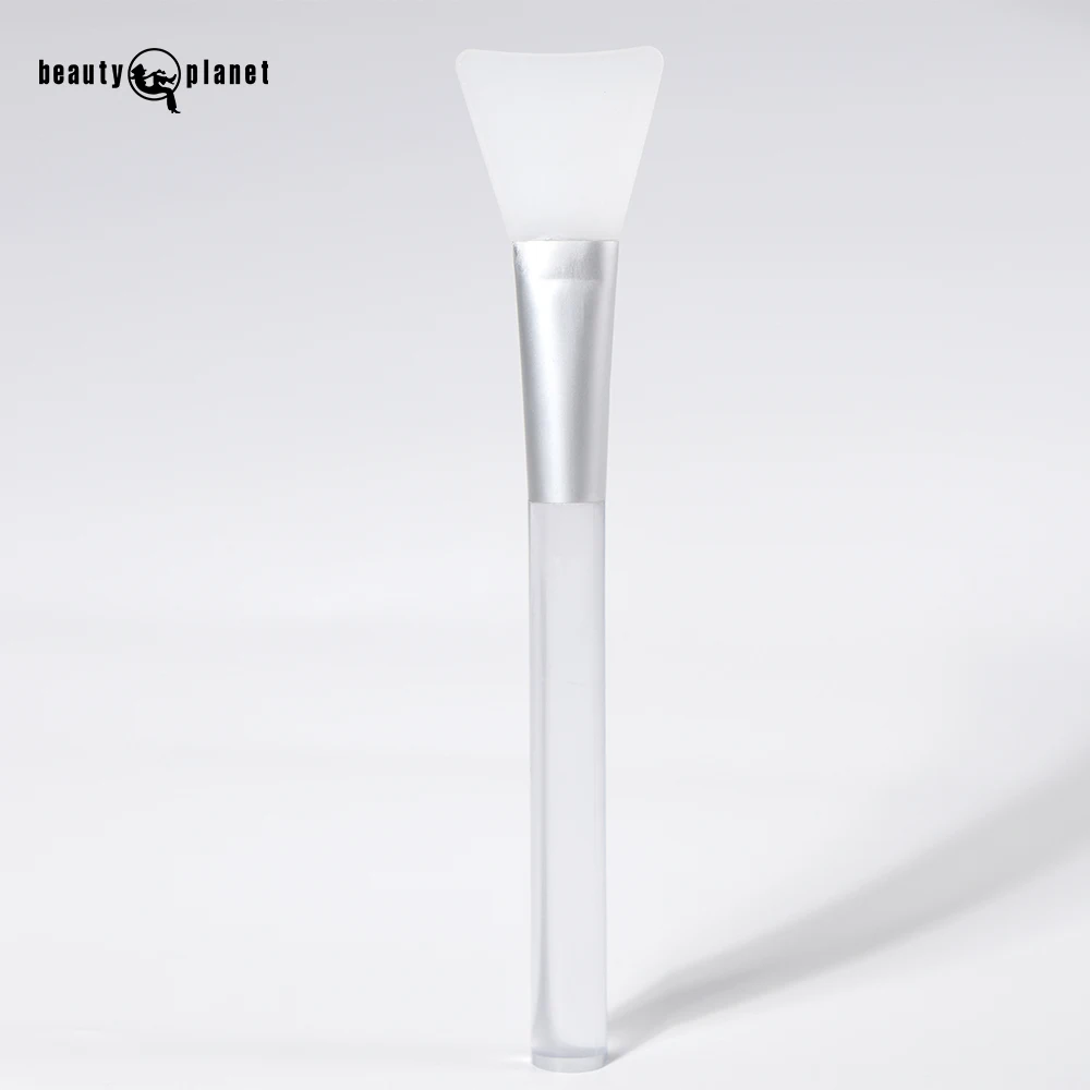 Beauty Planet Wholesale Custom Logo Vegan Hair Soft Silicone Clay Facial Mask Applicator Acrylic Handle Face Brush